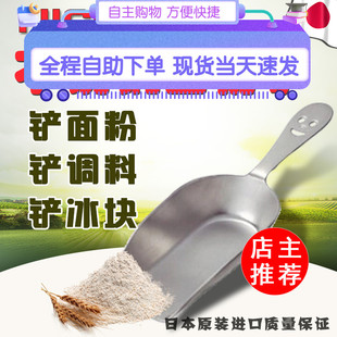 上海现货日本原装 NICO不锈钢面粉铲调料铲冰块铲子烘焙工具16.8cm