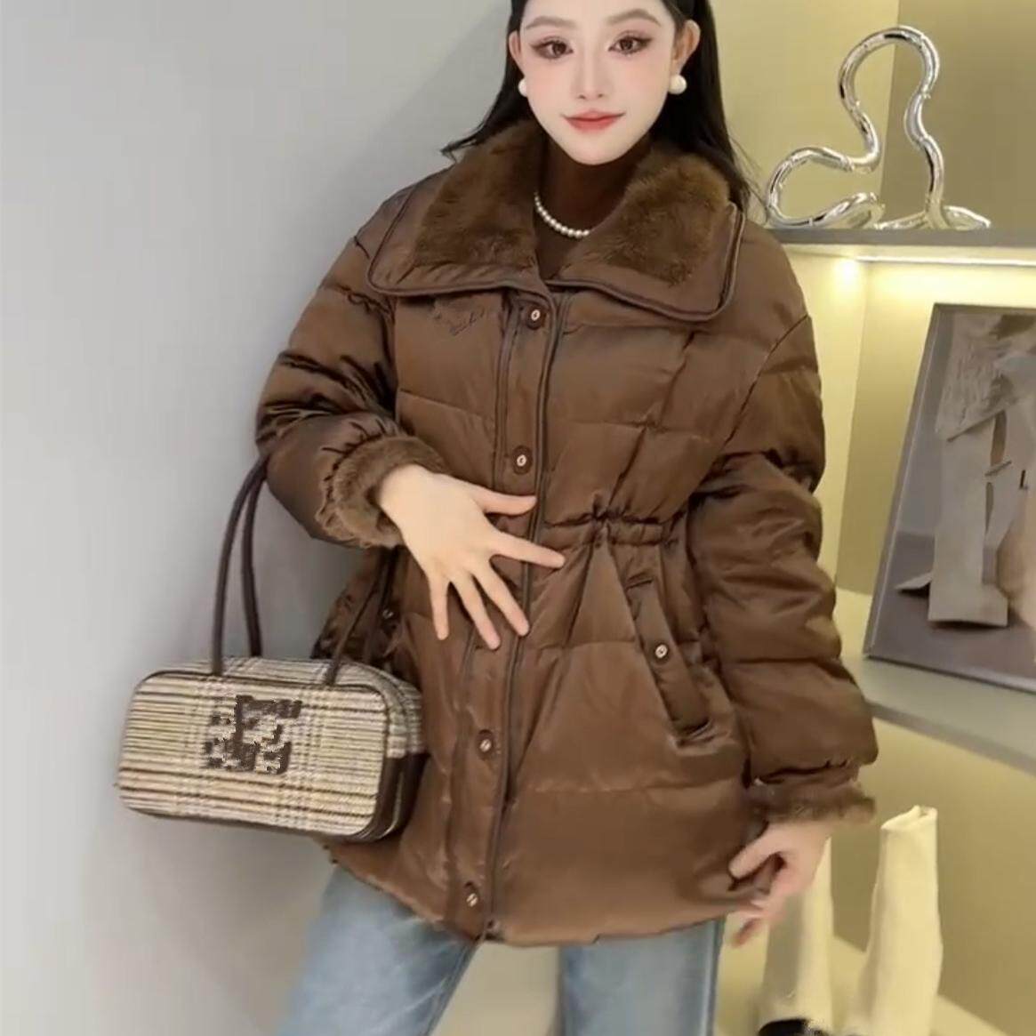 欧洲站2025冬季中长款羽绒服