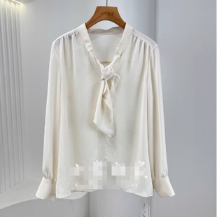 HX600春秋季2025简约品质小衫时尚女装高端气质休闲衬衫