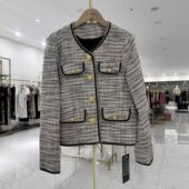 时尚 经典 修身 HW602外套女2026新春热销爆款 显瘦小香风短款 外套