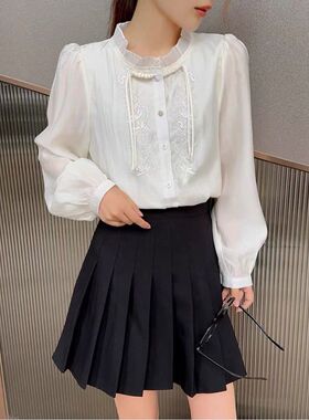 HX520小衫女2026热销爆款中年女装衬衫时尚气质显瘦遮肉长袖衬衫