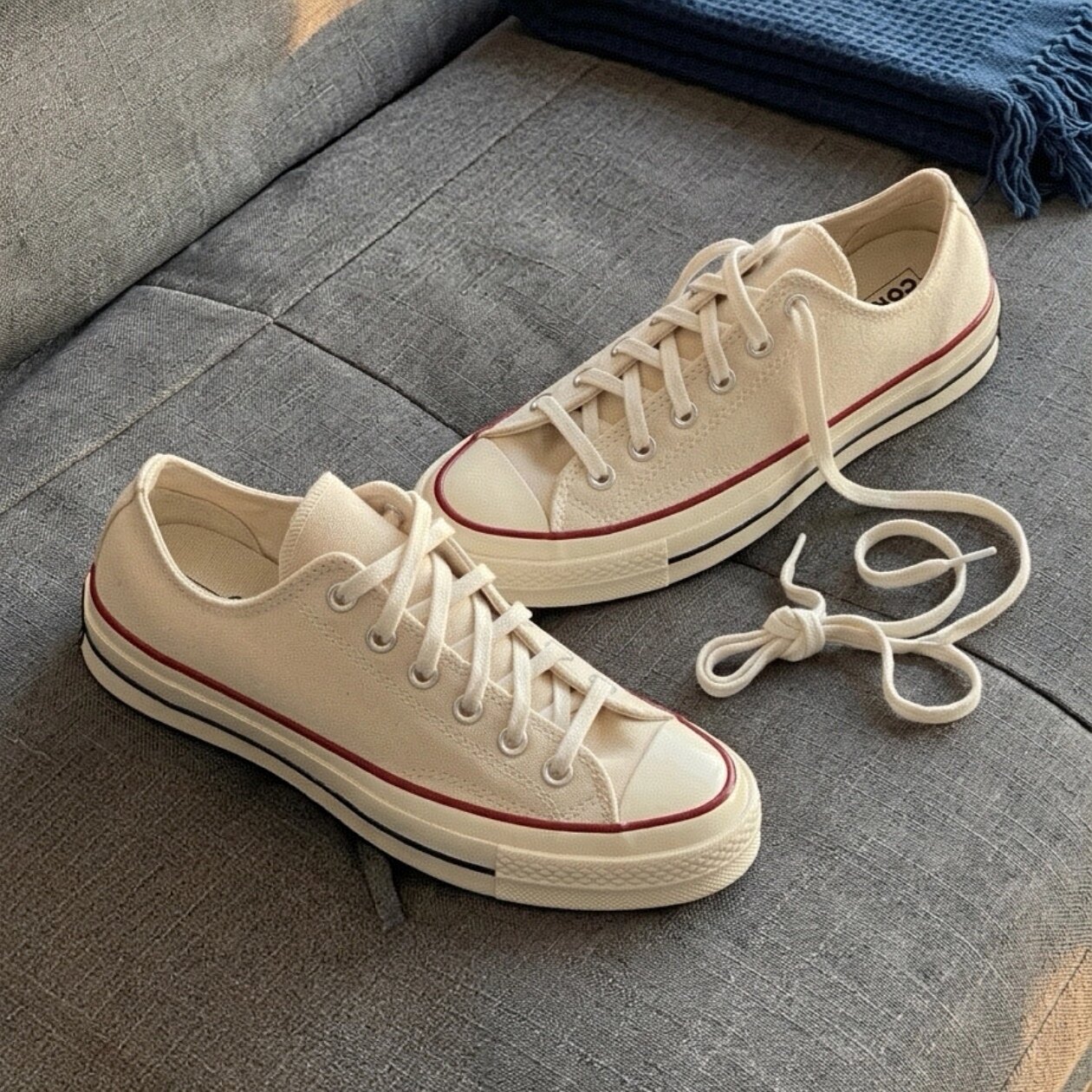 Converse 1970s 正品匡威经典复古时尚米白色低帮帆布鞋162062C
