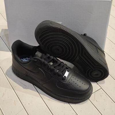 耐克正品Nike Air Force 1空军男女经典低帮休闲黑板鞋CW2288-001