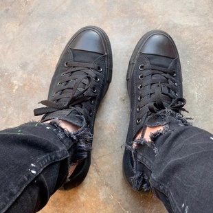 1Z635低帮 star复古黑武士帆布鞋 1Z588高帮 all Converse匡威正品