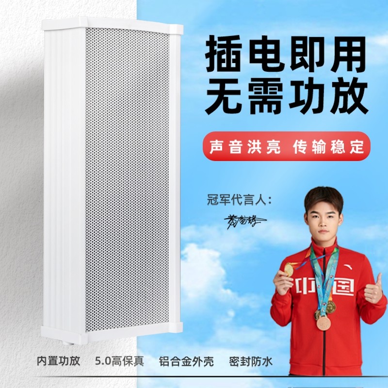 西曼尼无线蓝牙音柱音响店铺专用水户外喇叭有源音箱壁挂式商用防