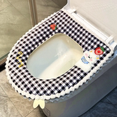 加厚卡通可爱拉链款 通用冬季 坐便套圈 简约马桶垫坐垫家用四季 新款
