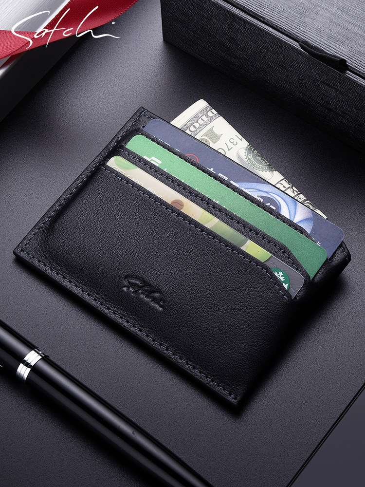 Shachi card bag and wallet two-in-one men's 2025 new genuine leather ultra-thin short storage cowhide truck driver's license