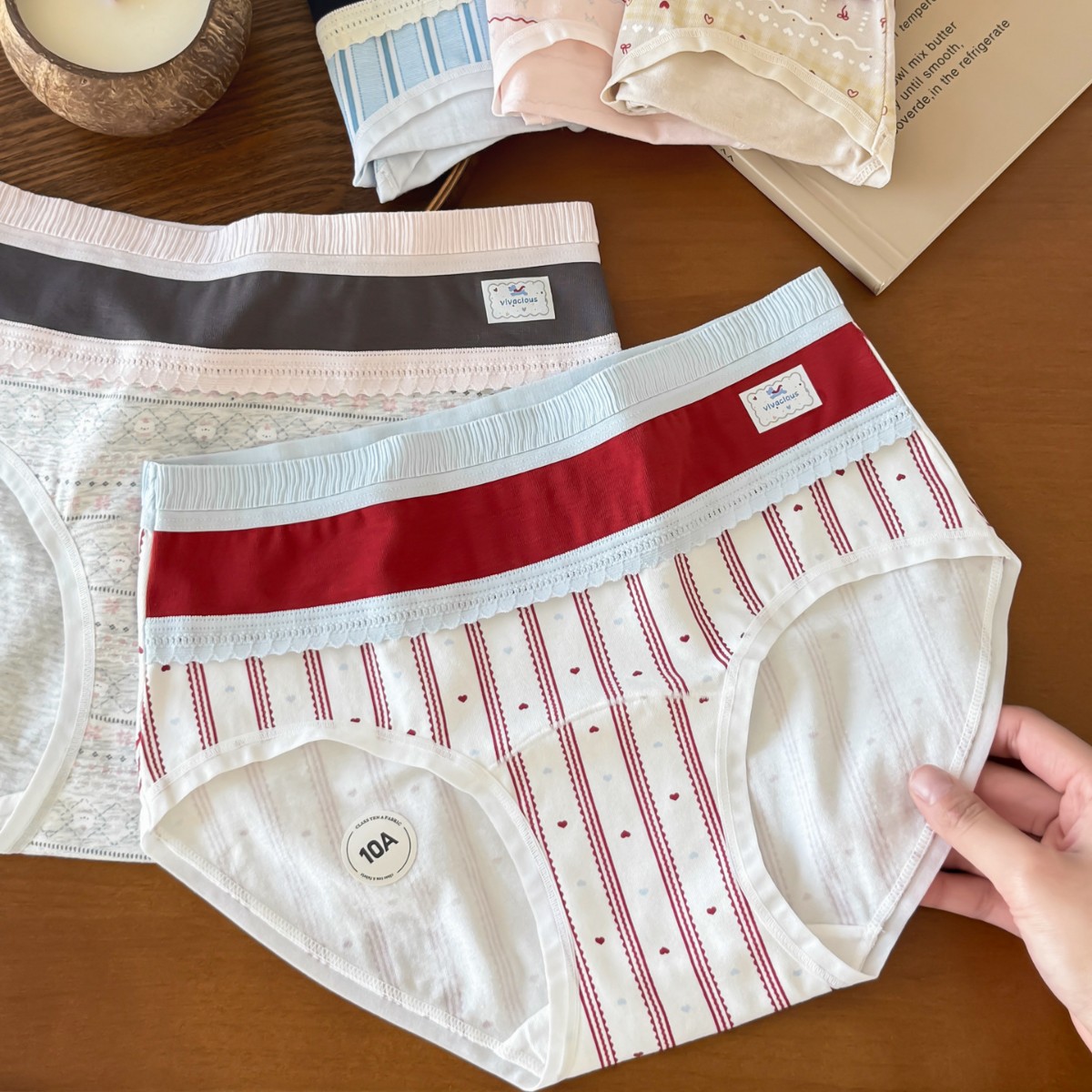 少女内裤甜蜜风A类棉双腰头纯棉