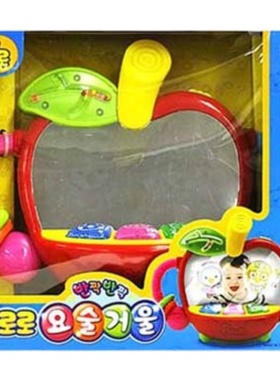 现货韩国pororo宝露露啵乐乐魔术镜子婴幼儿音乐声光益智启蒙玩具