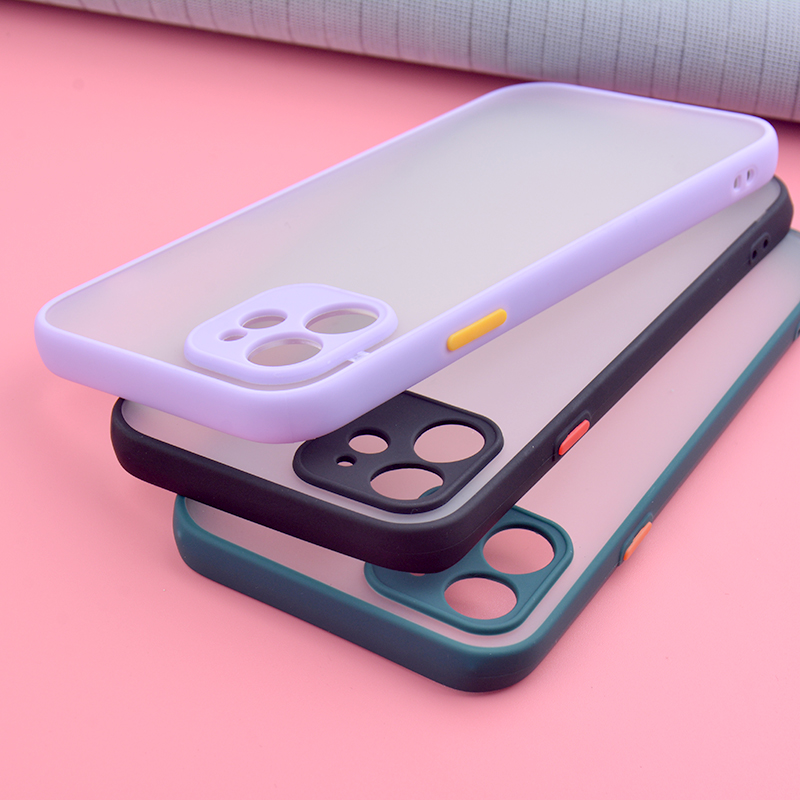 适用苹果7/8手机壳X硅胶软边 11Promax磨砂透明XS幻影7/8plus镜头全包iphoneXR亲肤手感XSmax撞色防摔保护壳