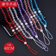 40CM sang trọng thời trang nước kim cương điện thoại di động vỏ dây đeo cổ tay dây treo mặt dây chuyền điện thoại di động chuỗi dây buộc - Phụ kiện điện thoại di động