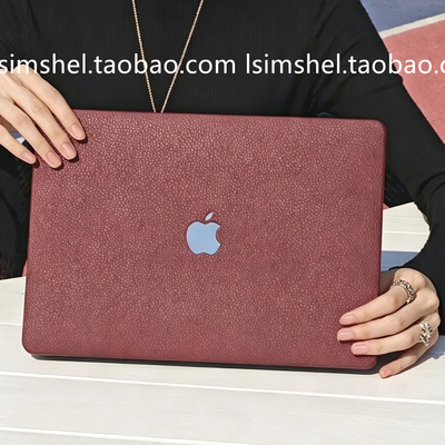 荔枝纹枣红皮革macbookair13Neo