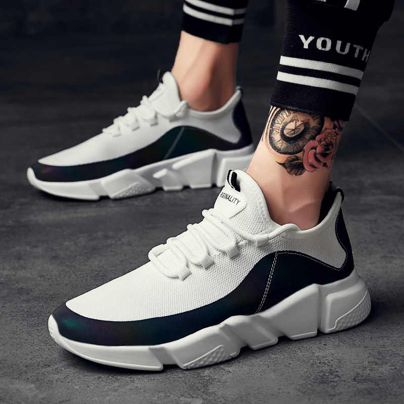 板鞋男夏季透气网面鞋韩版潮流运动休闲鞋百搭内增高防臭夏天鞋子在类目 流行男鞋, 低帮鞋, 网面鞋中 - 来自Buy2taobao.com提供专业的淘宝代购服务