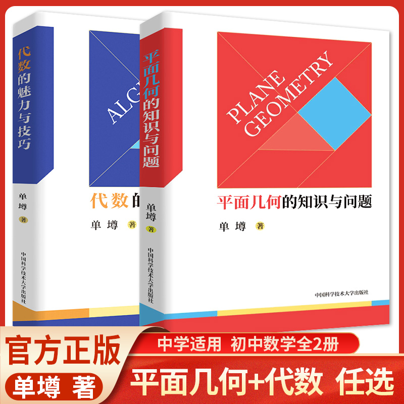 正版初中数学平面几何的知识与问题 代数的魅力与技巧 初三数学中考专题训练总复习2022中科大初中数学解题方法与技巧助力高分突破