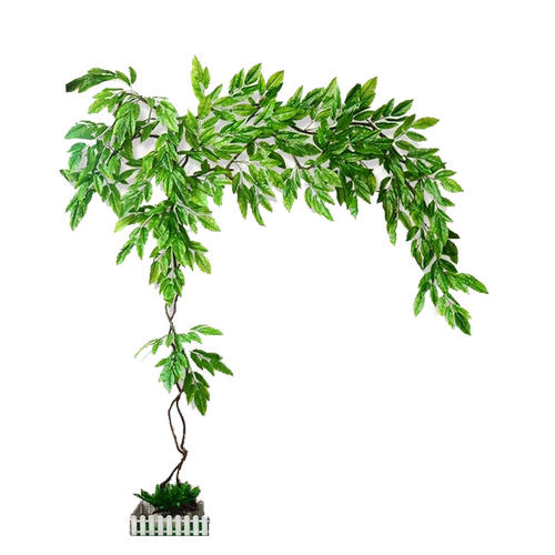 仿真树叶树枝花藤假花藤假叶子藤蔓植物室内装饰绿植墙爬山虎绿叶