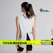 女 轻薄透气高开叉运动瑜伽上衣夏高弹健身罩衫 Monster Guardians