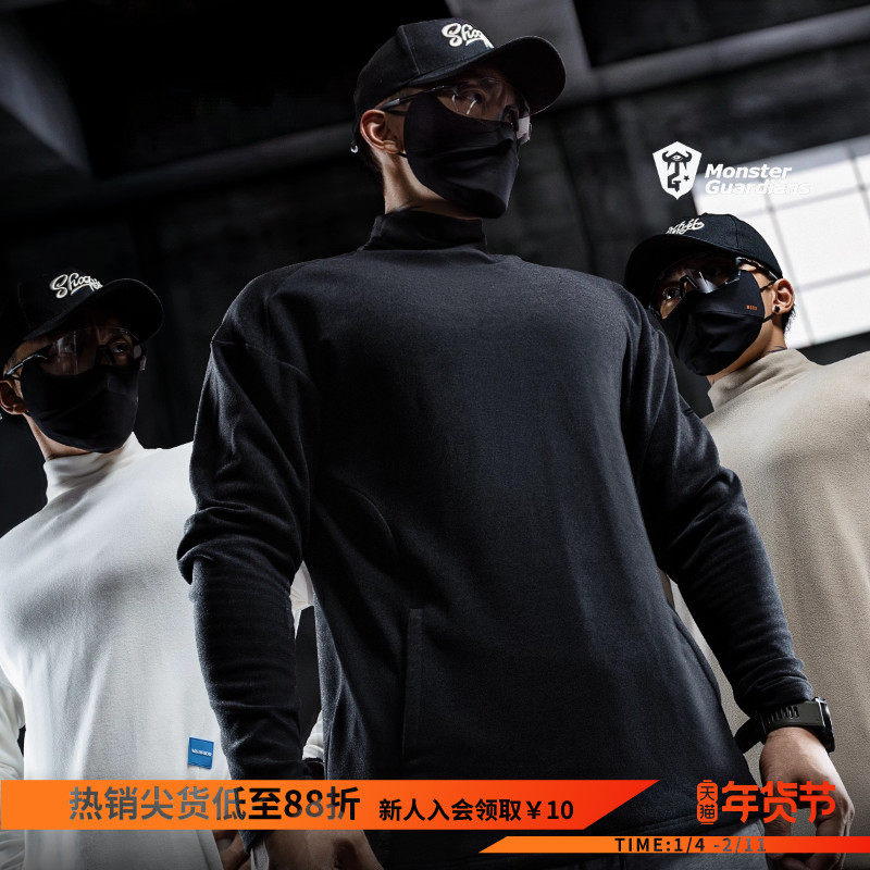 Monster Guardians 勇者无畏系列秋冬半高领德绒保暖宽松运动卫衣,运动服/休闲服装,运动卫衣/套头衫,淘宝优惠券,粉丝福利购,淘宝优惠卷