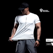 透气运动压缩短袖 Monster Guardians速干T恤男专业训练夏健身修身