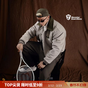 Monster Guardians勇者无畏系列男秋冬聚热锁温短款网球宽松外套