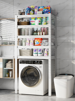 钢制置物架下空式卫生间储物架多层货架杂物收纳架家用行李箱架子