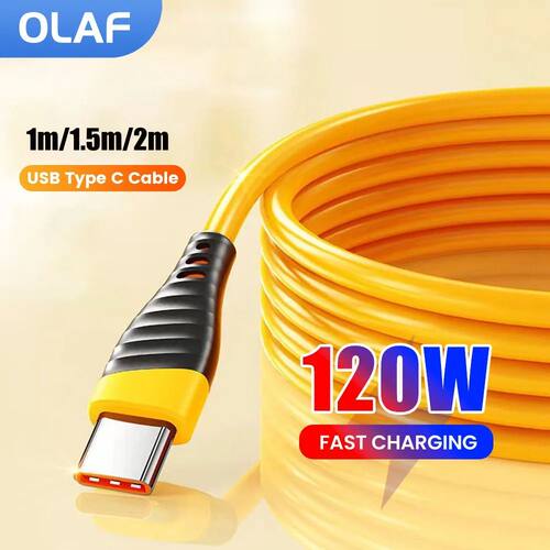 120W Quick Charging Data Cable 6A USB C To Type C Cable for Samsung Huawei Honor OPPO Quick Charge U