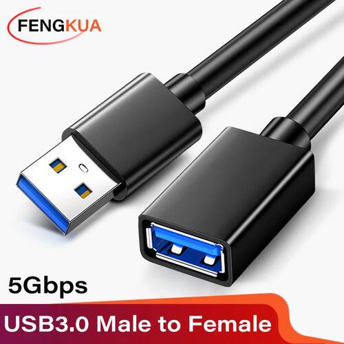 USB 3.0 Extension Cable Male to Female 5Gbps Data Cord USB3.0 Extender forPc PS3 Laptop to U Disk Sm