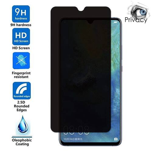 Anti-spy Protective Tempered Glass for Huawei P20 P40 Lite E 5G P30 Pro Privacy Screen Protector for