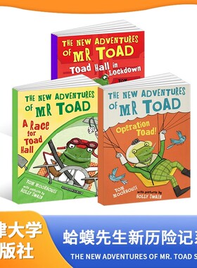 蛤蟆先生新历险记系列3册 The New Adventures of Mr. Toad Series-送音频译文英文原版5-12岁儿童漫画版英文故事书小学生课外书籍
