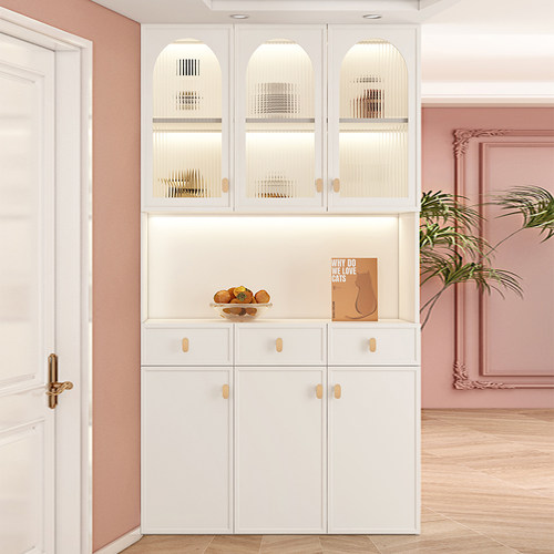 法式奶油风多功能储物餐边柜