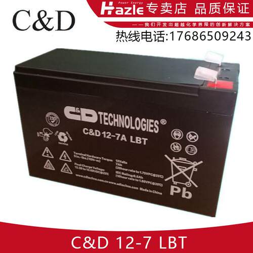 C&D大力神铅酸免维护蓄电池