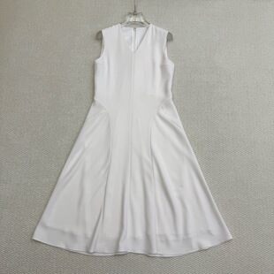 连衣裙 Th同款 三醋酯V领伞摆无袖 女装 Q0109607 2026春夏新品