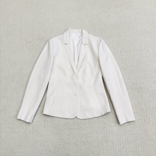 Th同款高定 2026春夏新款女装 薄款三醋酯混纺两粒扣西装Q0109103