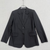 P0801105 羊毛法兰绒两粒扣廓形休闲西装 2025秋冬新品 女装