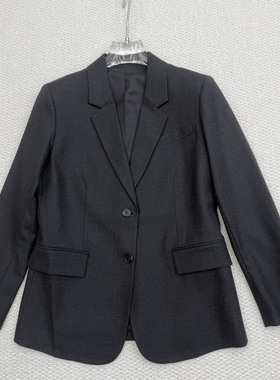 Th 2025秋冬新品女装 羊毛法兰绒两粒扣廓形休闲西装 P0801105