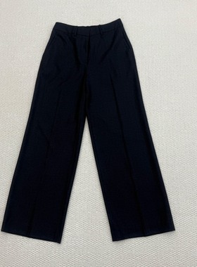 Th同款 2025秋冬新品女装 羊毛法兰绒直筒长裤 P0801201