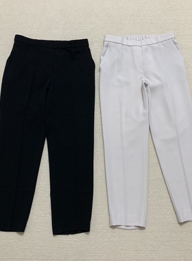 Th同款 2024春新品女装 三醋酯纤维混纺直筒休闲九分裤 K0109203