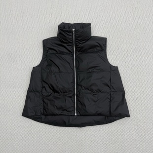 立领拉链羽绒鸭绒马甲 女装 O0907410 2025秋冬新品 Th同款