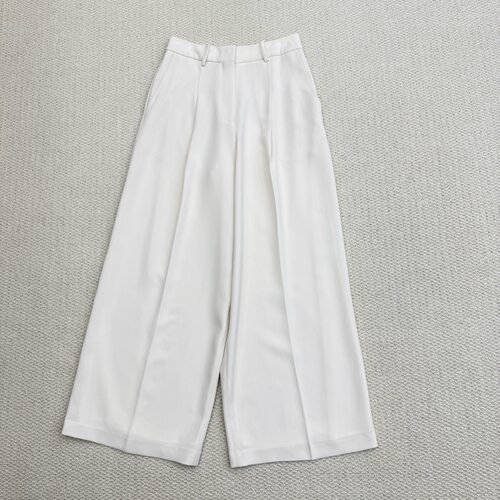 Th同款 2026春夏新品女装 三醋酯混纺褶裥阔腿长裤 Q0109205