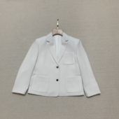 Th同款 O0109118 三醋酯纤维混纺贴片口袋西装 2025早秋新品 女装