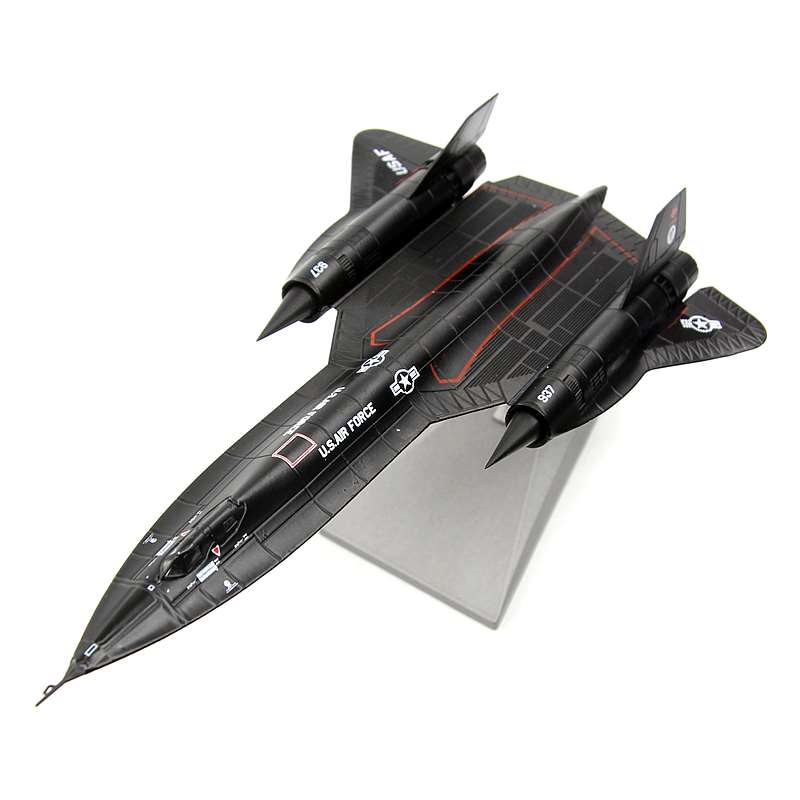 高档1/144美国空军SR-71A黑鸟侦察机NASA博物馆 SR71成品合金飞机