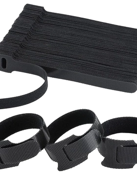 自粘魔术贴理线带猫头防脱落绑线带扎带数据线捆绑带 Cable Ties