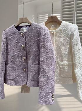 高端定制 欧洲站 小香时尚羊毛百搭外套S26119