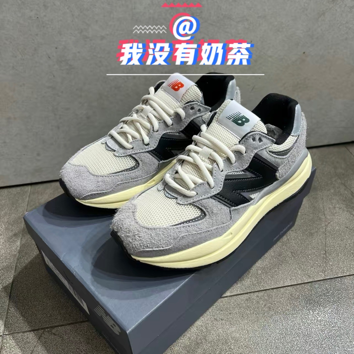 newbalance/nb/新百伦5740系列休闲做旧鸳鸯慢跑鞋灰色m5740rg