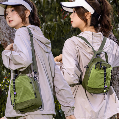 户外运动小挎包女多功能包单肩手机包骑行小双肩旅行水壶水杯套包