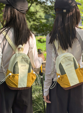 多功能两用胸包女户外徒步登山包轻便双肩包书包女2025新款旅行包
