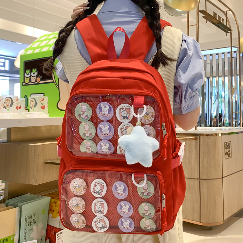 牧司户外双肩背包女生痛包