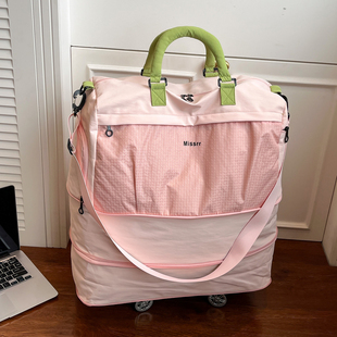 带万向轮大容量旅行包女干湿分离健身包手提行李袋可上飞机差旅包