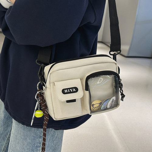 工装风手机包包女学生吧唧痛包小挎包男生户外轻便携单肩包斜挎包