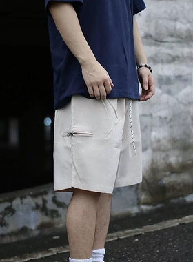 WEATHER FREE清爽休闲运动短裤男夏季宽松薄款潮牌速干男生五分裤