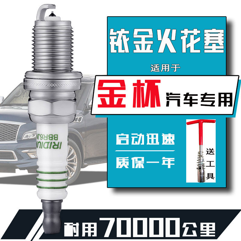 金杯火花塞阁瑞斯2.0小海狮x30专用2.2智尚s30 s35海星a7 t52铱金